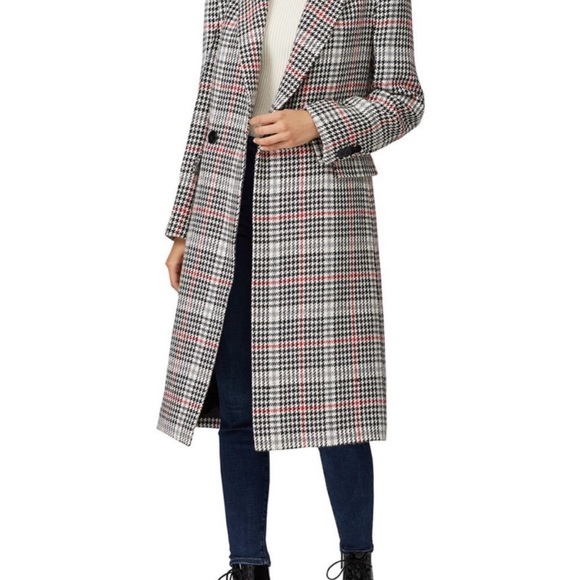 Derek Lam Jackets & Blazers - Derek Lam Black and White Houndstooth Trench Coat